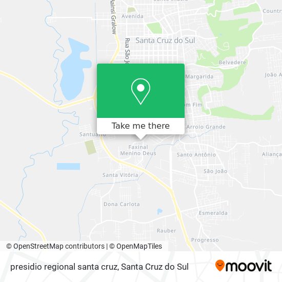 presidio regional santa cruz map