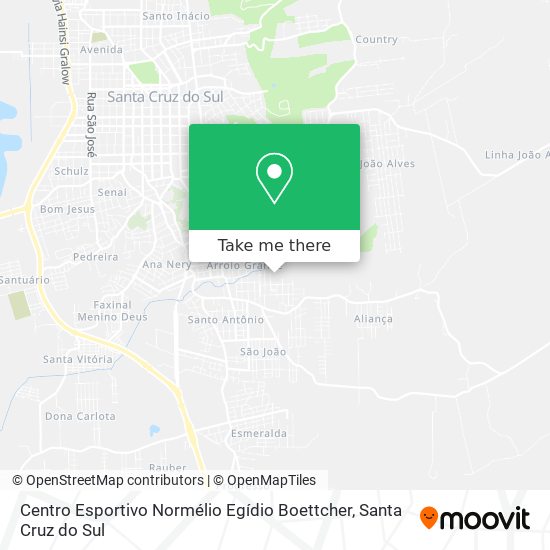 Mapa Centro Esportivo Normélio Egídio Boettcher