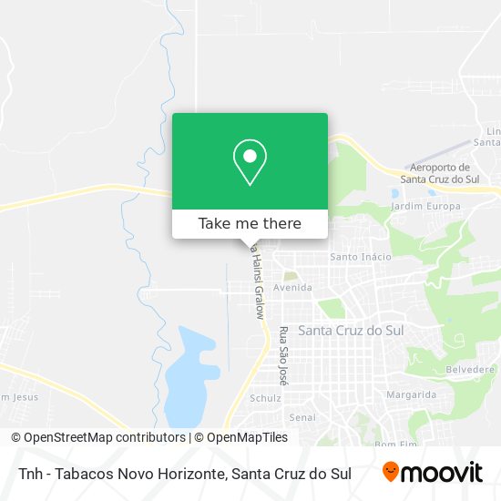 Tnh - Tabacos Novo Horizonte map