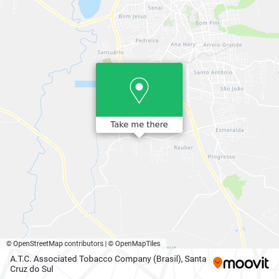 Mapa A.T.C. Associated Tobacco Company (Brasil)