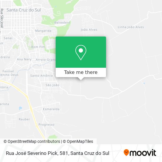 Rua José Severino Pick, 581 map