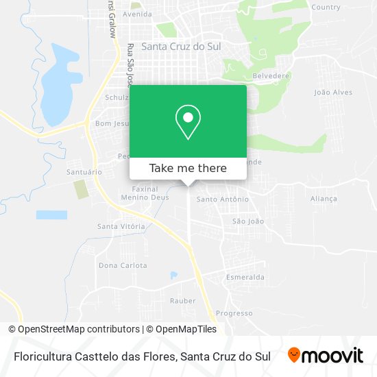 Floricultura Casttelo das Flores map