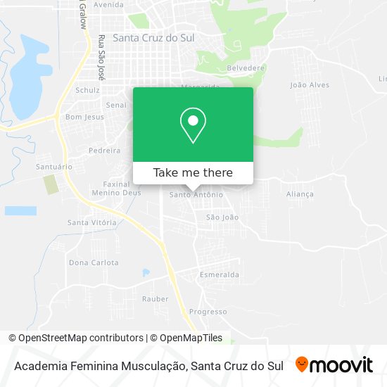 Mapa Academia Feminina Musculação