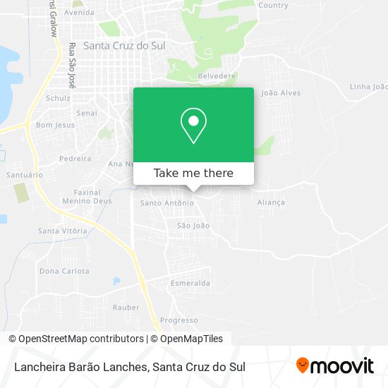 Lancheira Barão Lanches map