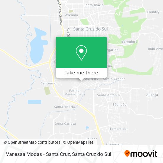 Vanessa Modas - Santa Cruz map