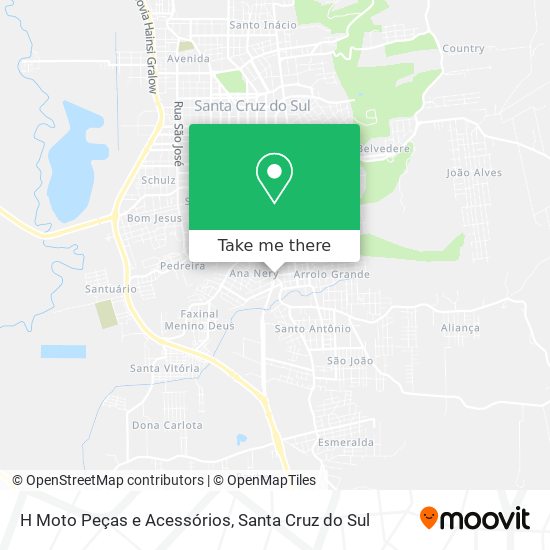H Moto Peças e Acessórios map
