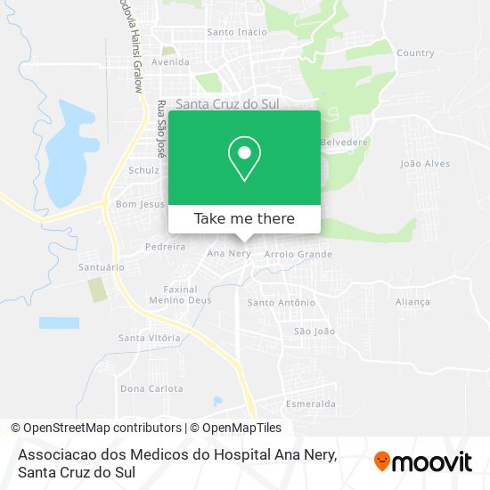 Associacao dos Medicos do Hospital Ana Nery map