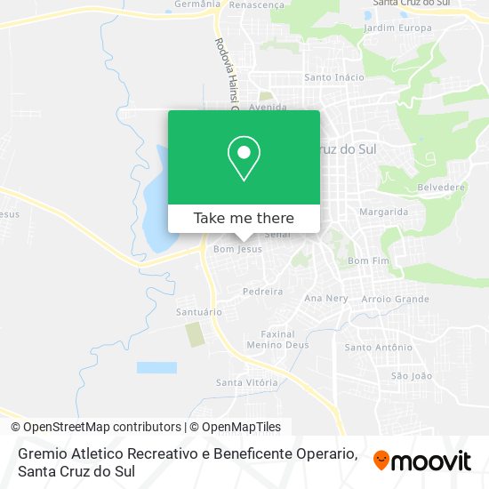 Gremio Atletico Recreativo e Beneficente Operario map