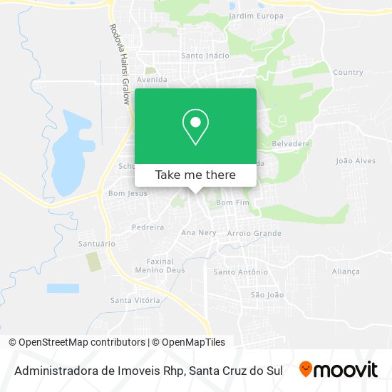 Mapa Administradora de Imoveis Rhp