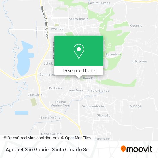 Agropet São Gabriel map