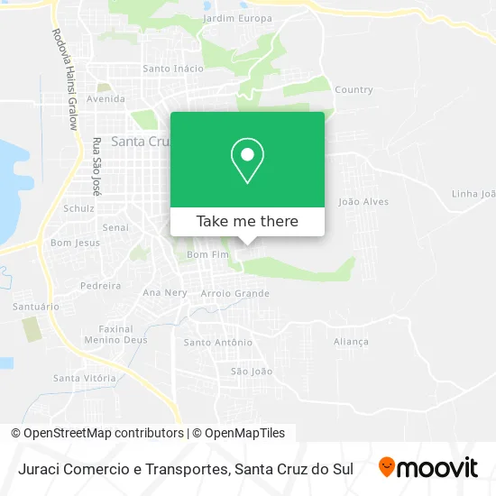 Juraci Comercio e Transportes map