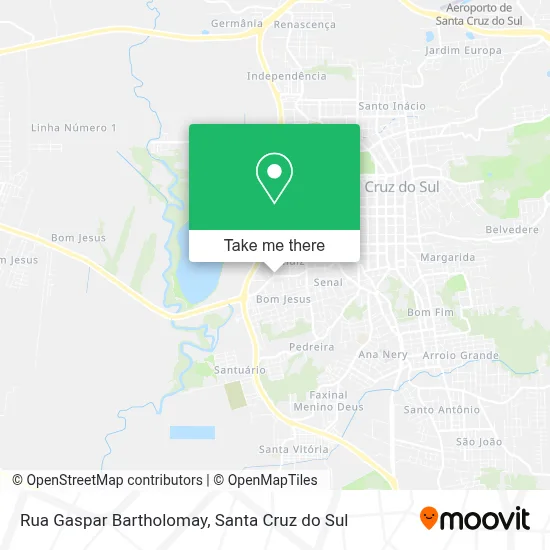 Rua Gaspar Bartholomay map