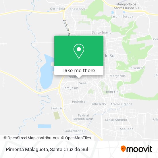 Pimenta Malagueta map