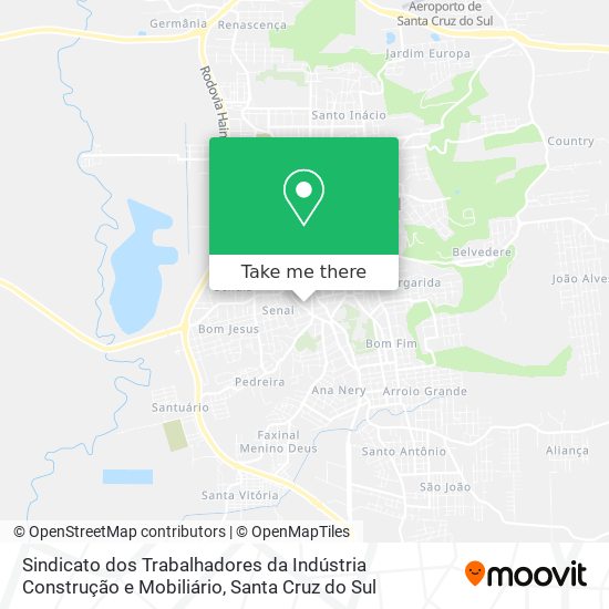 Sindicato dos Trabalhadores da Indústria Construção e Mobiliário map