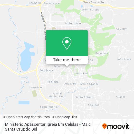 Ministerio Apascentar Igreja Em Celulas - Maic map