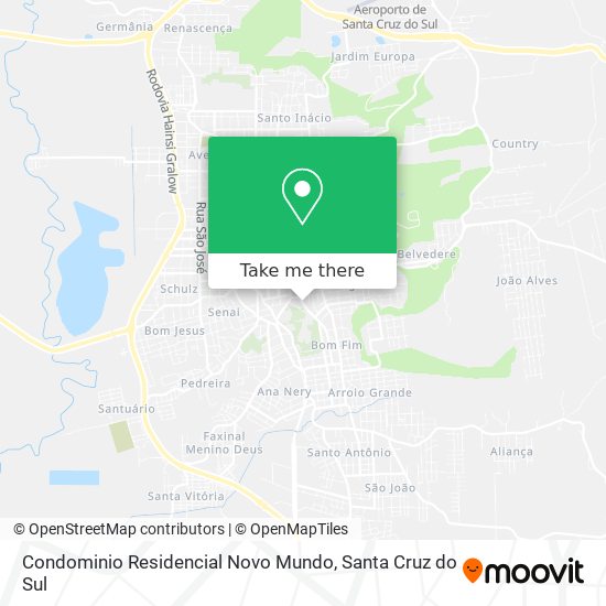 Condominio Residencial Novo Mundo map