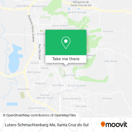 Lutero Schmachtenberg Me map