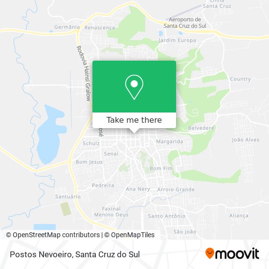 Postos Nevoeiro map