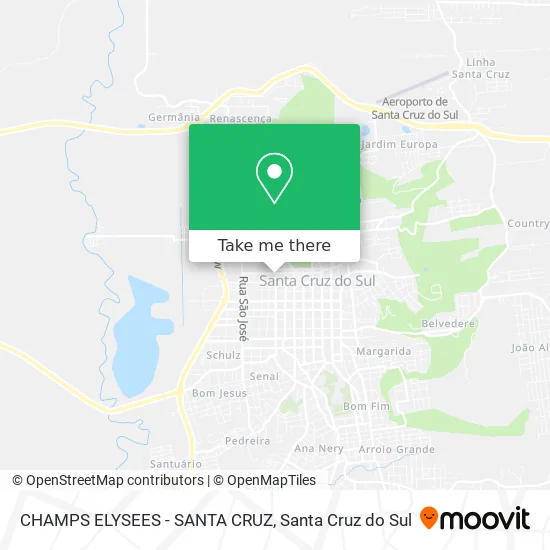 CHAMPS ELYSEES - SANTA CRUZ map