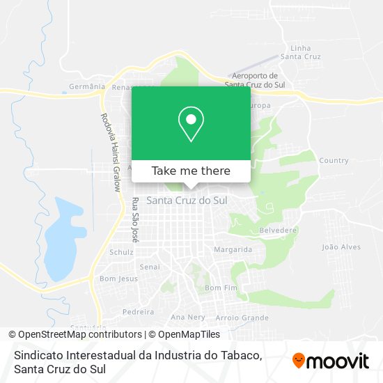 Sindicato Interestadual da Industria do Tabaco map
