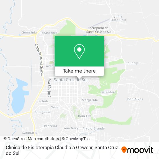 Clínica de Fisioterapia Cláudia a Gewehr map
