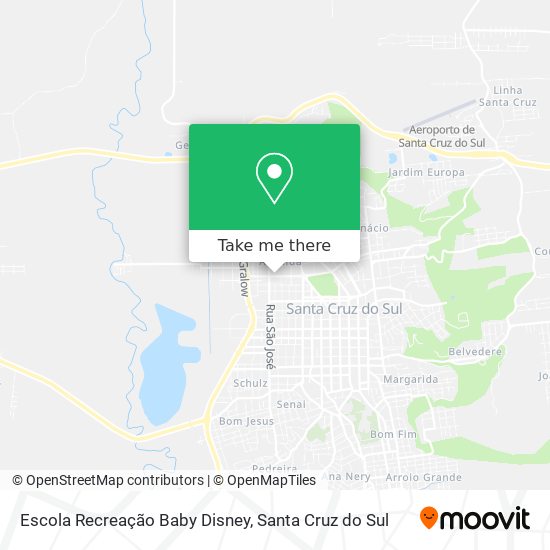 Escola Recreação Baby Disney map