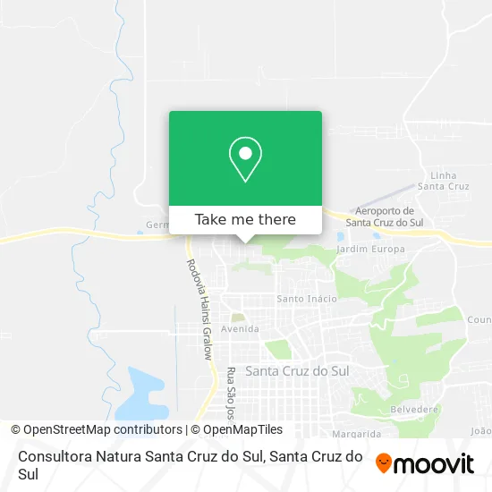 Consultora Natura Santa Cruz do Sul map