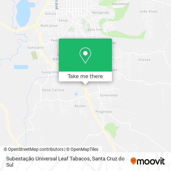 Subestação Universal Leaf Tabacos map