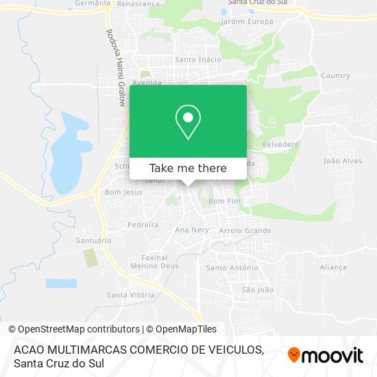 ACAO MULTIMARCAS COMERCIO DE VEICULOS map