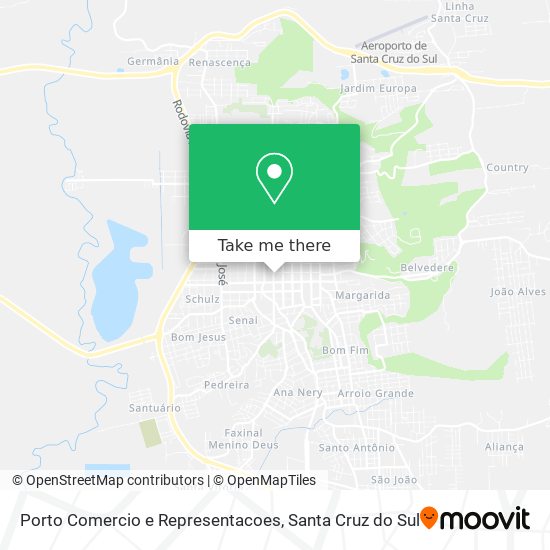 Porto Comercio e Representacoes map
