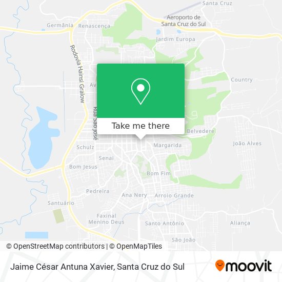 Jaime César Antuna Xavier map