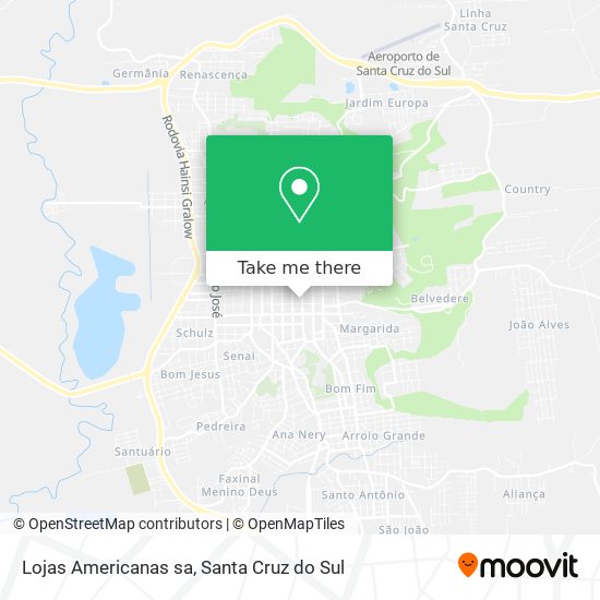 Lojas Americanas sa map