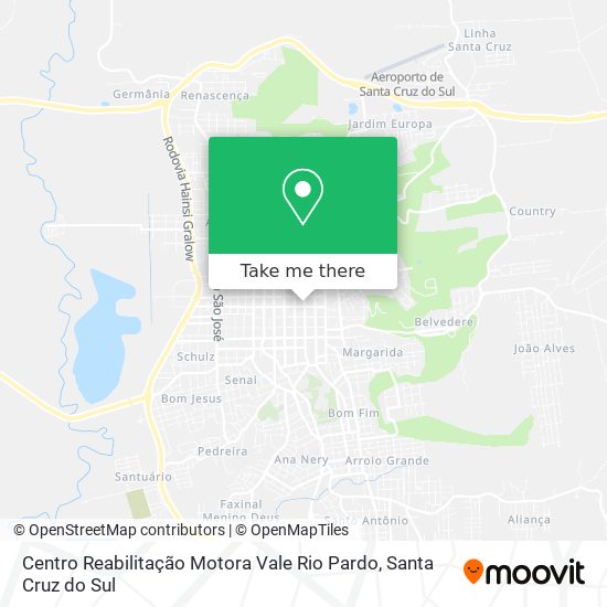 Centro Reabilitação Motora Vale Rio Pardo map