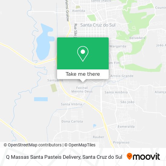 Q Massas Santa Pasteis Delivery map