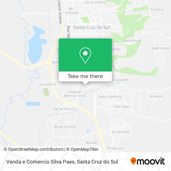 Venda e Comercio Silva Paes map