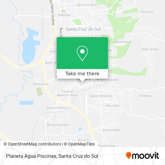 Planeta Agua Piscinas map