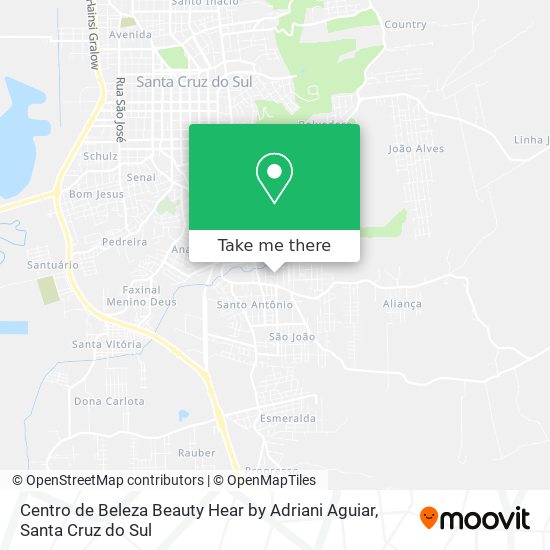 Mapa Centro de Beleza Beauty Hear by Adriani Aguiar