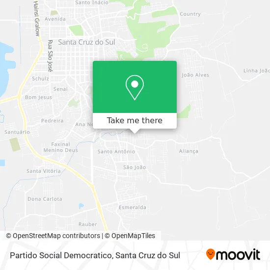 Partido Social Democratico map
