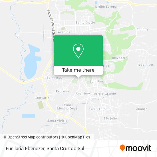 Funilaria Ebenezer map