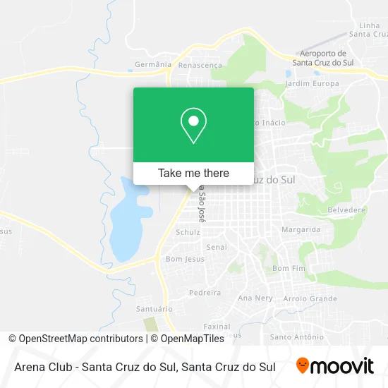 Arena Club - Santa Cruz do Sul map