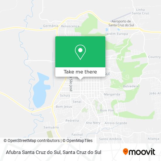 Afubra Santa Cruz do Sul map