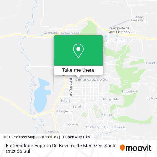 Mapa Fraternidade Espirita Dr. Bezerra de Menezes