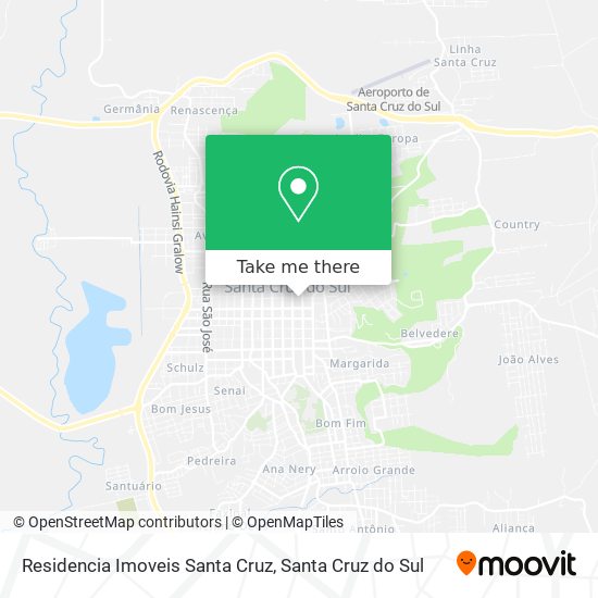 Mapa Residencia Imoveis Santa Cruz
