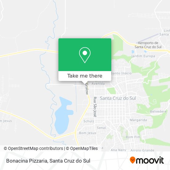 Bonacina Pizzaria map