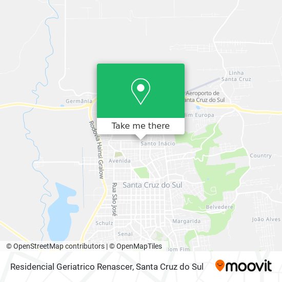 Residencial Geriatrico Renascer map