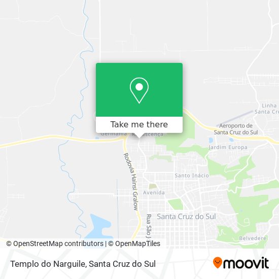 Mapa Templo do Narguile