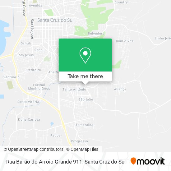Mapa Rua Barão do Arroio Grande 911