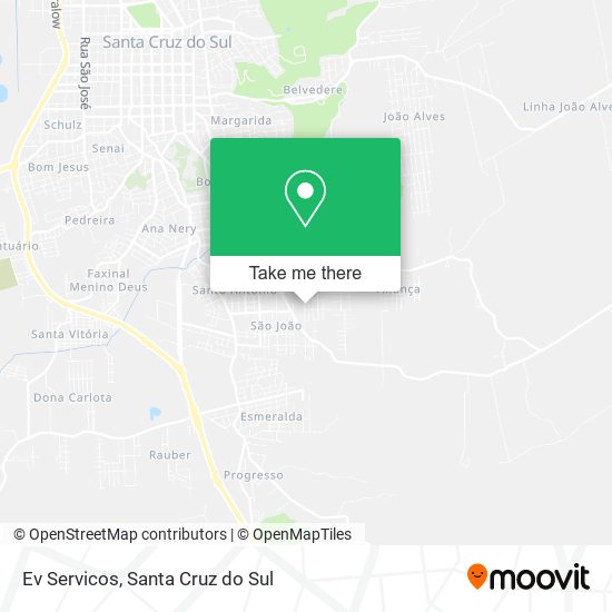 Ev Servicos map