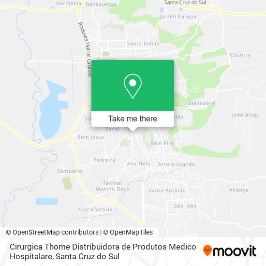 Cirurgica Thome Distribuidora de Produtos Medico Hospitalare map