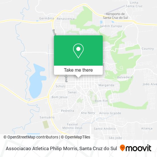 Mapa Associacao Atletica Philip Morris